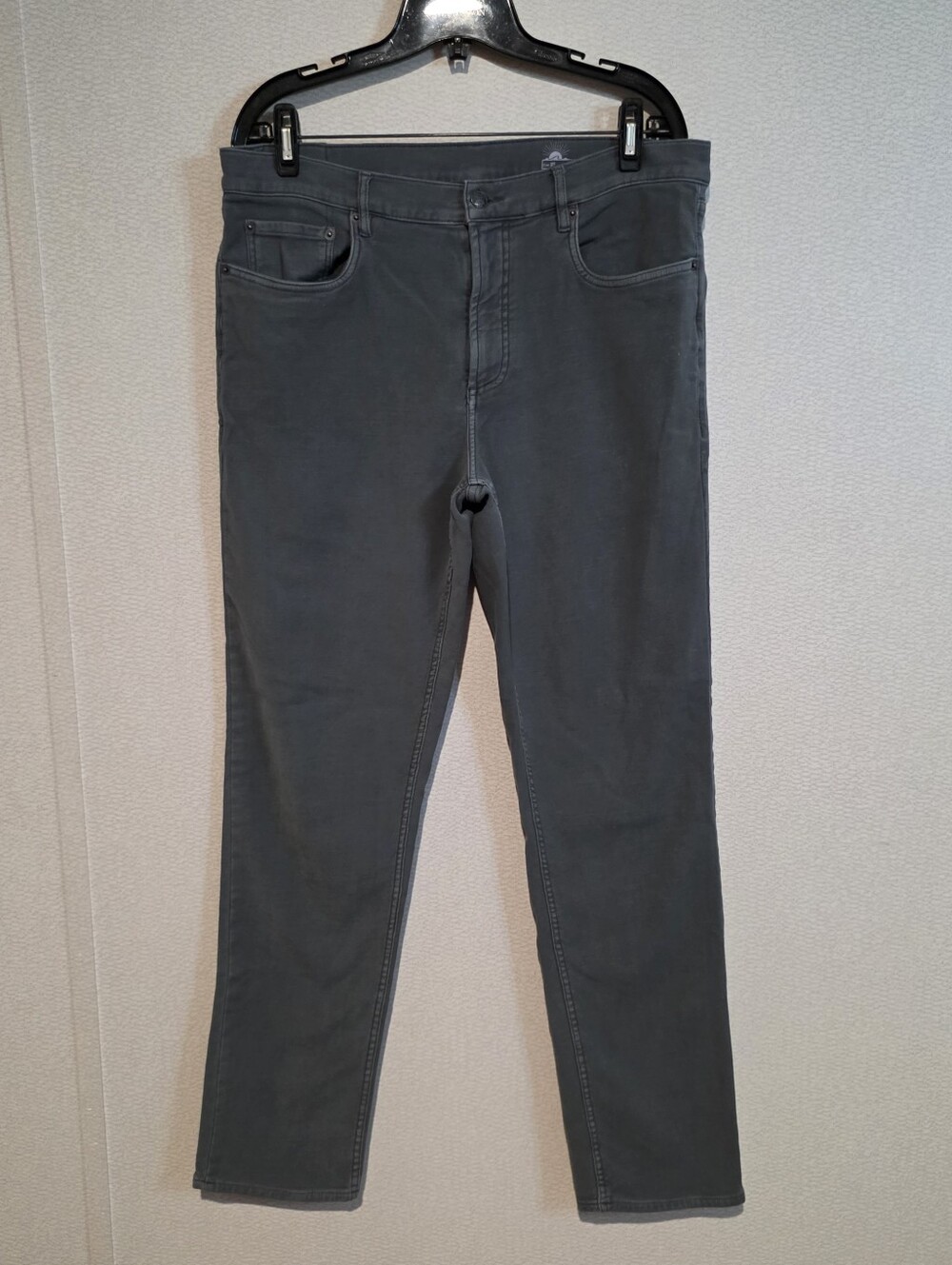Faherty Stretch Terry 5 Pocket Pant Slate 35x32
